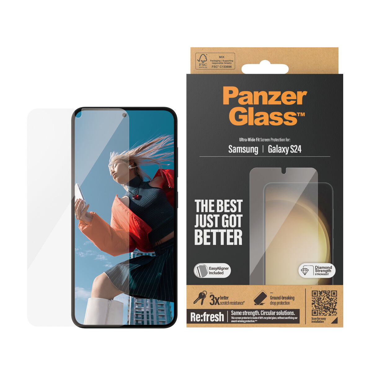 Osta tuote Näytönsuoja Panzer Glass 7350 Samsung Galaxy S24 verkkokaupastamme Korhone: Tietokoneet & Elektroniikka 10% alennuksella koodilla KORHONE