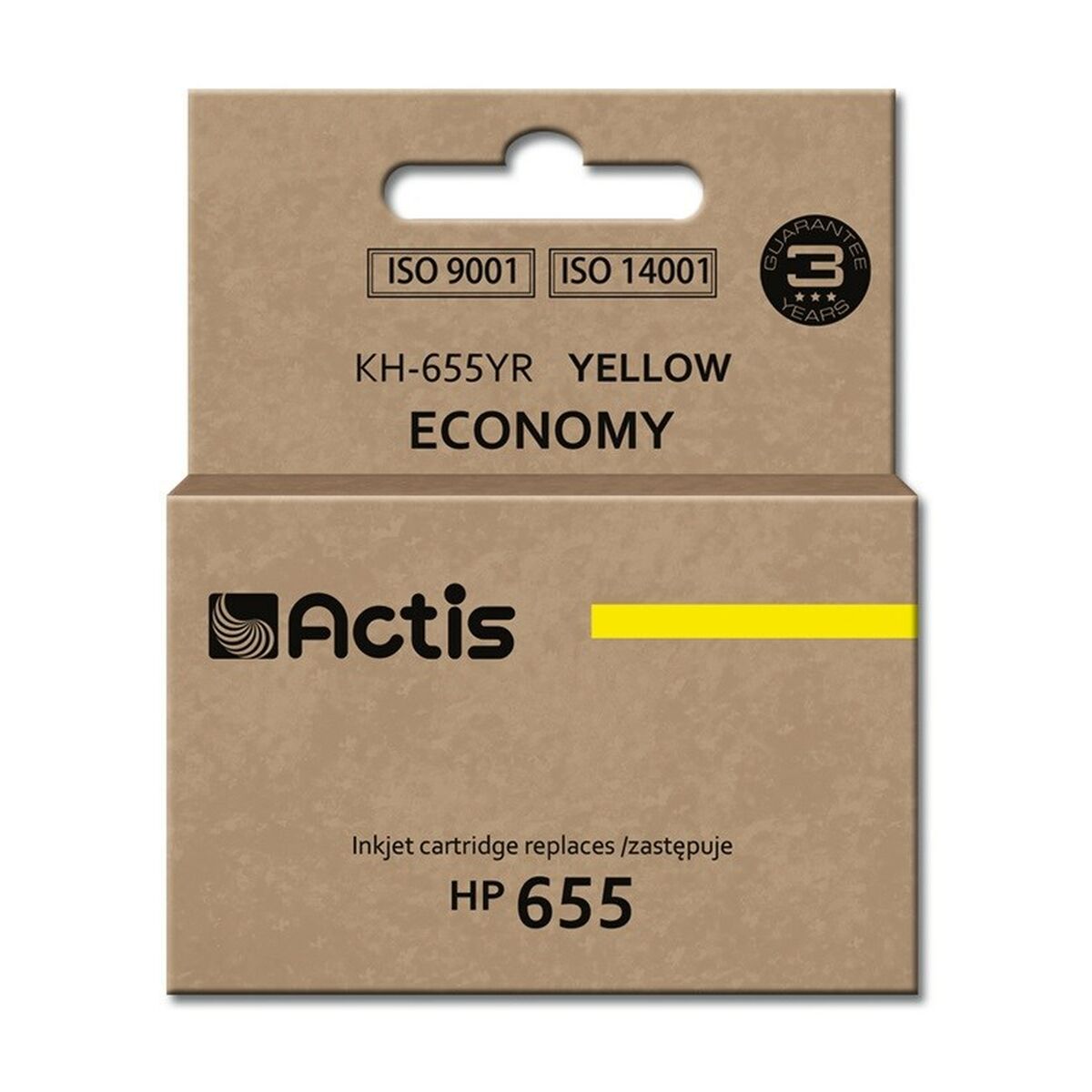 Osta tuote Alkunperäinen mustepatruuna Actis KH-655YR Keltainen verkkokaupastamme Korhone: Tietokoneet & Elektroniikka 10% alennuksella koodilla KORHONE